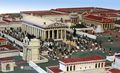 Modell des Heiligtums des Zeus in Olympia [Korfsmeyer]