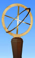 Modell einer Äquinoktialarmille aus der Sternwarte von Marāgha